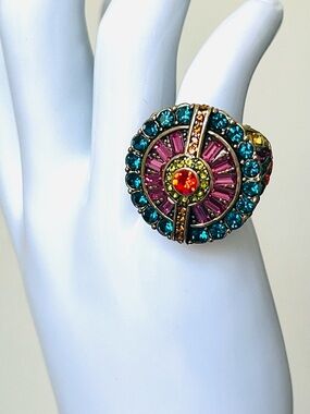 Heidi Daus SIZE 9 Statement Ring 🆕 “Guilty Pleasure” in black ring box